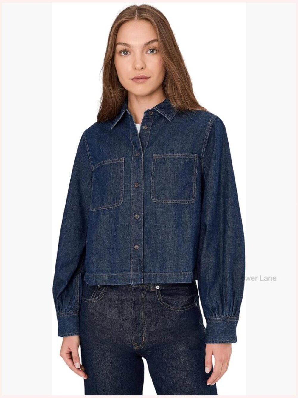Long Sleeve Sculptural Sleeve Top Button Down Blouse Cotton Hemp